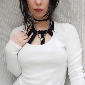Long sleeve white top
